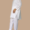 white chikankari kurta with matching trouser